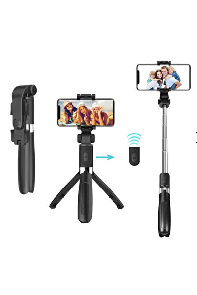 OEM Selfie Stick cu Trepied și Telecomandă Bluetooth – Suport Telefon Reglabi...