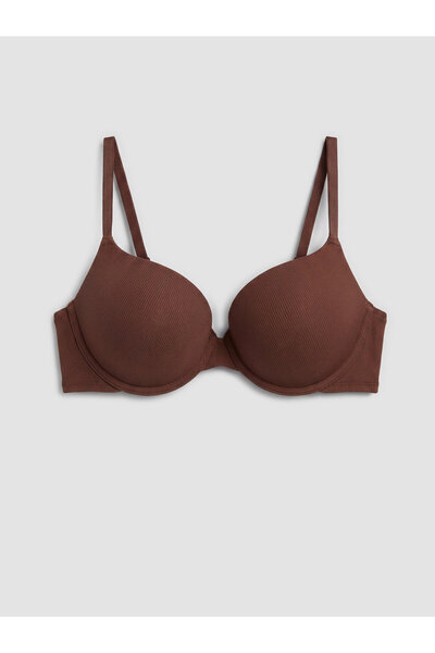 LC Waikiki Wired Padded Ribbed Strapless Bra