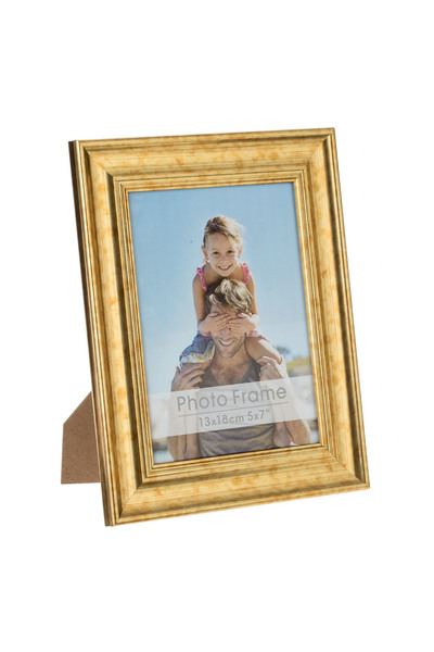 Zumzeria Golden Photo Frame with Wide Borders 13x18cm