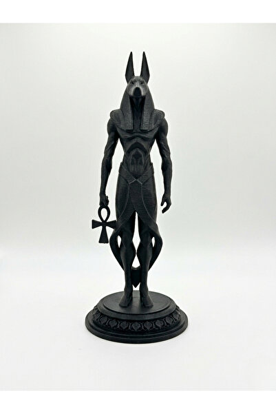 MAKERBOM3D Mısır Tanrısı Anubis Figürü - Eskitme Bronz Görünümlü 3D Heykel - ...