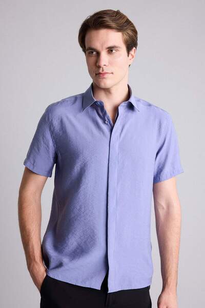 DeFacto Regular Fit Modal Short Sleeve Shirt G7437Ax26Sm
