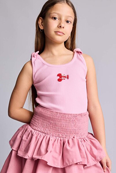 DeFacto Crew Neck Printed Athlete Girls' Top H7257A826Hs