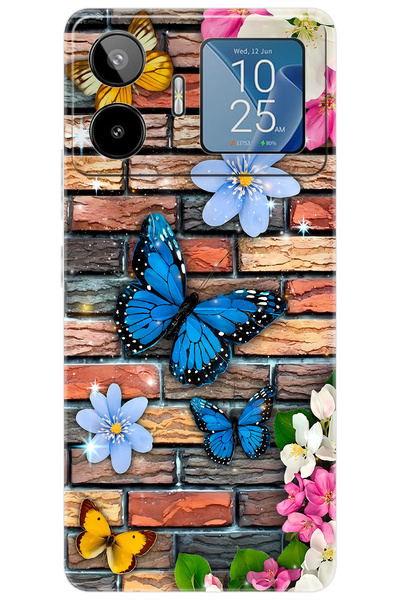 General Mobile GM 26 PRO 5G (G903) Uyumlu Kılıf Desen Baskılı Silikon Kelebek...