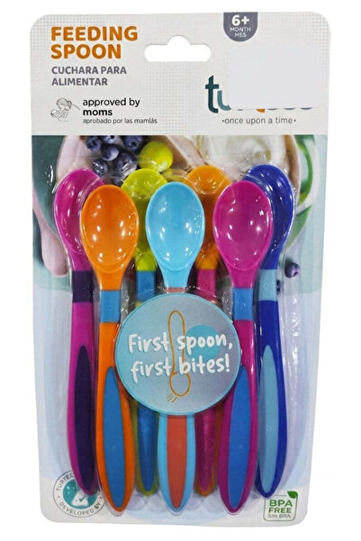 turtees 7-Piece Baby Feeding Spoon Set | BPA-Free | 6+ Months