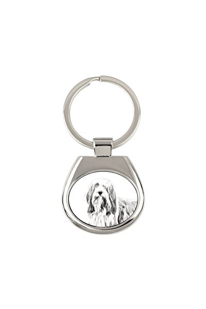 Art - Dog Bearded Collie, Highland Collie - breloc cu câine, breloc cu imprim...