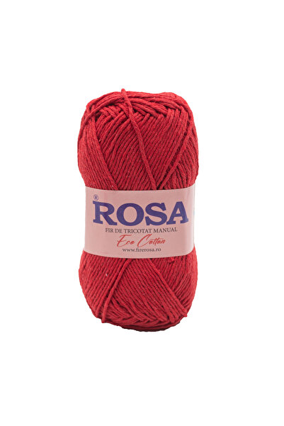 Pin Trade SRL Bobina fir tricotat Rosa Cotton 7518, 100% bumbac reciclat, 100...