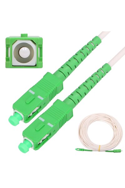 Extralink SC/APC-SC/APC alb |   Cablu patch |   LSOH, Monomod, Simplex, G.657...