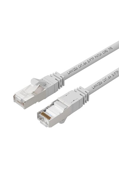 Lanview CAT6A S/FTP 30m Alb LSZH, Foarte flexibil