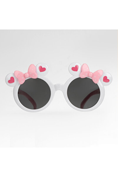 Zumzeria Pink Frame Sunglasses with Ears & Bows for Kids