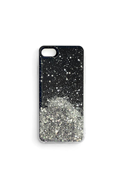 Hurtel Husă strălucitoare cu sclipici pentru iPhone 13 Pro, Negru