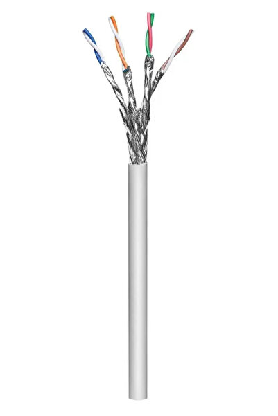 Intellinet Cablu de instalare skretka Cat7a S/FTP, 100% cupru, 305m gri