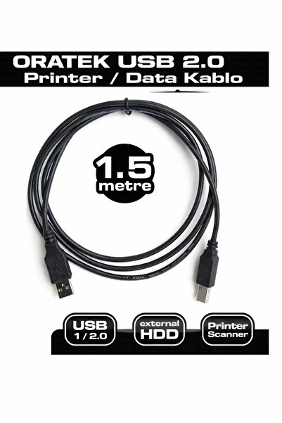 ORATEK Hp Smart Tank 585 1.5 Metre Yazıcı Kablosu - USB A To B Printer Cable ...
