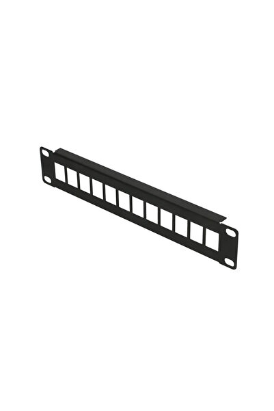 Extralink Panou de patch-uri modular UTP cu 12 porturi, 10 inch
