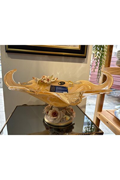 MURANO İtalyan Kristal Gondol Şekerlik