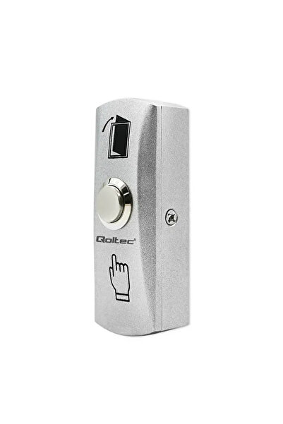 Qoltec Buton metalic de ieșire |   Argintiu