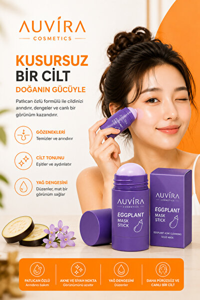 Auvira Patlıcan Özlü Stick Maske