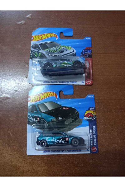 Hot 2 Lİ ARABALAR DODGE VE HONDA CIVIC 1/64