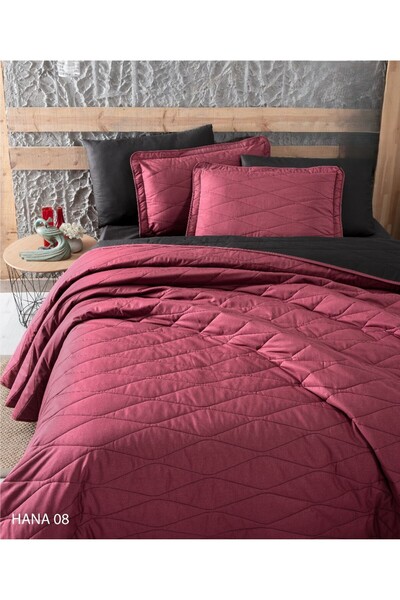 NAJMA Nefirin Compressed Turkish %100 Cotton Bed Sheet with Soft and Cool Tex...
