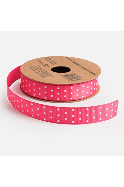Zumzeria Panglică fuchsia cu buline 3m x 15mm