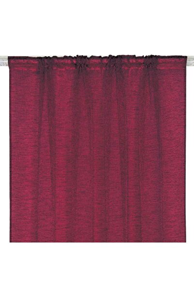 Zumzeria Burgundy Decorative Curtain with Tape 140x260cm