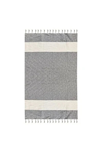 Zumzeria Prosop de plajă gri cu model romboidal 180x100cm