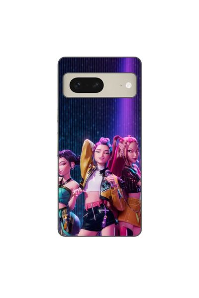 OEM Husa compatibila cu Google Pixel 7 Silicon Gel Tpu Model KPop Demon Hunte...