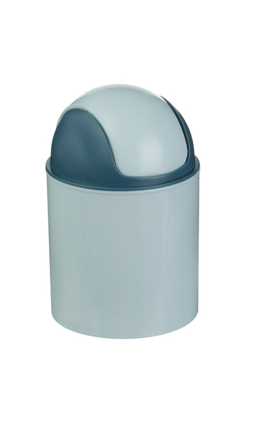 Zumzeria Blue Trash Can with Lid for Office
