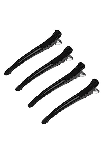 Zumzeria Clame de păr negre mate 11cm - 4 bucăți
