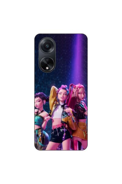 OEM Husa compatibila cu Oppo A98 5G Silicon Gel Tpu Model KPop Demon Hunters ...