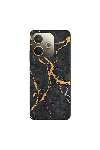 OEM Case compatible with Oppo A5 Pro Silicon Gel Tpu Model Noir Gold Marble