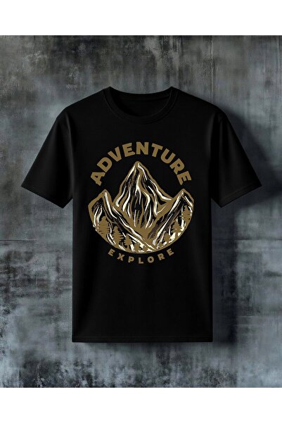 COMVİCHO Adventure Explore Printed Oversize T-Shirt