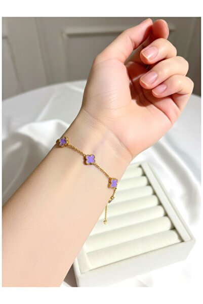 ATALYA ACCESSORY سوار نسائي صغير من الفولاذ المقاوم للصدأ - 17+5 سم