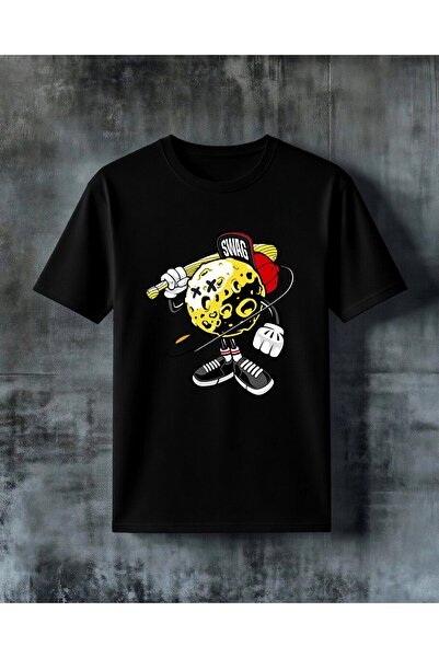 COMVİCHO Swag Baseball Top Printed Oversize T-Shirt