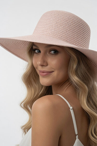 Mollycrush Women's Gift Summer Dusty Pink Fedora Hat |   Model Suitable for B...