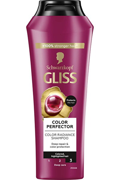 Schwarzkopf Sampon Gliss Colour Perfector pentru par vopsit, nuantat sau cu s...