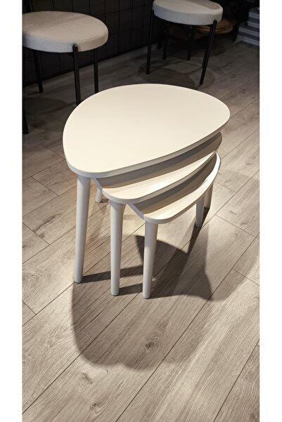 Senka Wood İskandinav damla lake mdf zigon sehpa