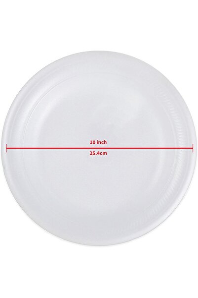Sunny Your Bright choice 10 Inch Disposable Foam Plates Round White – 25 Pack Heavy Duty Dinner Plates for Parties, BBQ, Picnic, Catering, Lunch & Dinner Disposable Party Plates