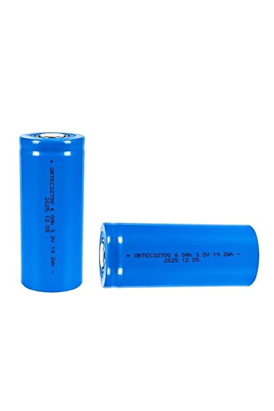 OR-TEC 32700 3.2V 6Ah 3C LiFePO4 Şarj Edilebilir Pil