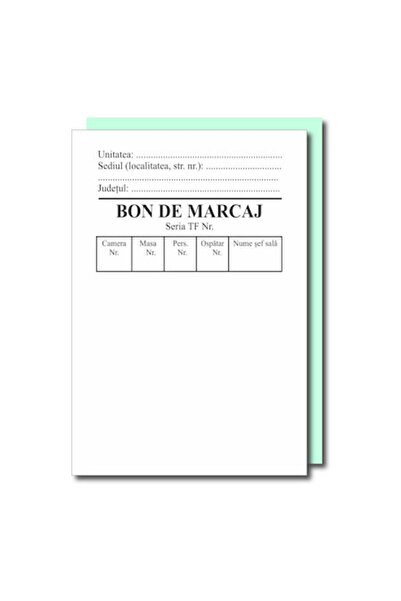 OEM Set 50 Bonuri marcaj autocopiativ, model 2, 100 file, format 7x14, 5 cm