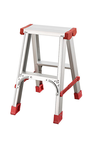Lawazim 2 Step Aluminum Ladder Foldable Anti-Slip Step Stool for Home & Office