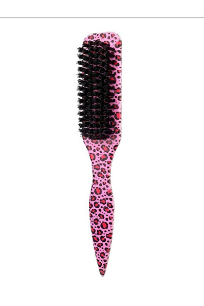 Choice5 pink Boar Bristle Slick Back Hair Brush for Sleek Ponytail Bun & Smoo...