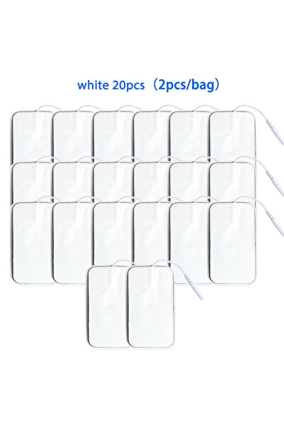 Choice 20pcs 5x9cm white Self Adhesive Reusable Electrode Patches, Non-woven ...