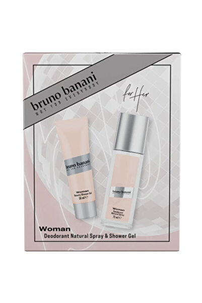 Bruno Banani Woman gift set: Deodorant spray, 75 ml + Shower gel, 50 ml