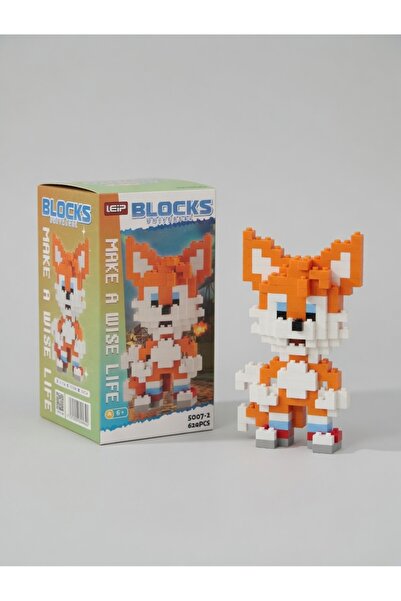 Natavanbutık 🦊 ✨   مجسم ثعلب صغير لطيف - لعبة بناء بكسل ✨ 🦊
