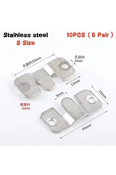 Choice1 S 10pcs Flush Mount Bracket Interlock Hanging Buckle Furniture Connec...