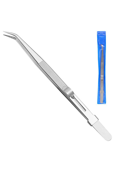 Choice1 elbow Adjustable Self Clamping Tweezers Jewelry Making Tool Slide Loc...