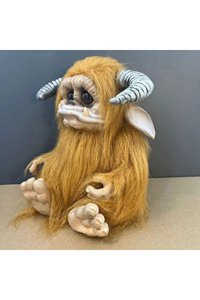 Choice GRAY 1 PC Brown Furry Large-Mouth Monster Latex Doll Decoration, Home ...