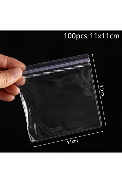 Choice3 100pcs 11x11cm 100Pcs New PVC Plastic Self Sealing Bag Dustproof Tran...