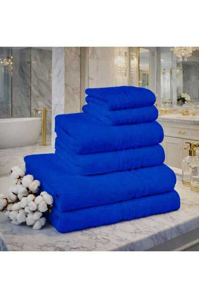 Dalys Set of 6 towels 100% Pakistani Cotton , 500gr