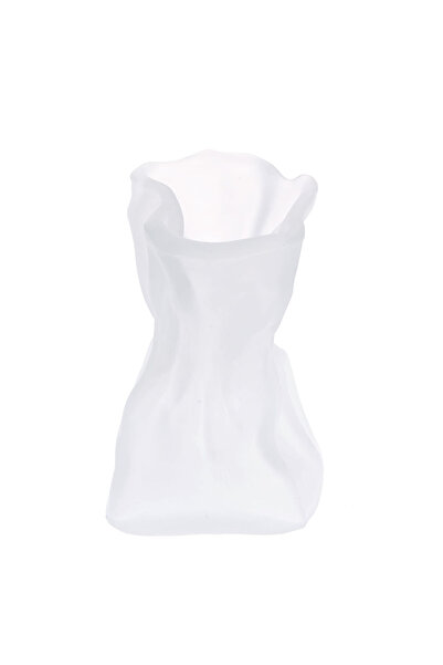 meli melo White glass vase 14.5 cm